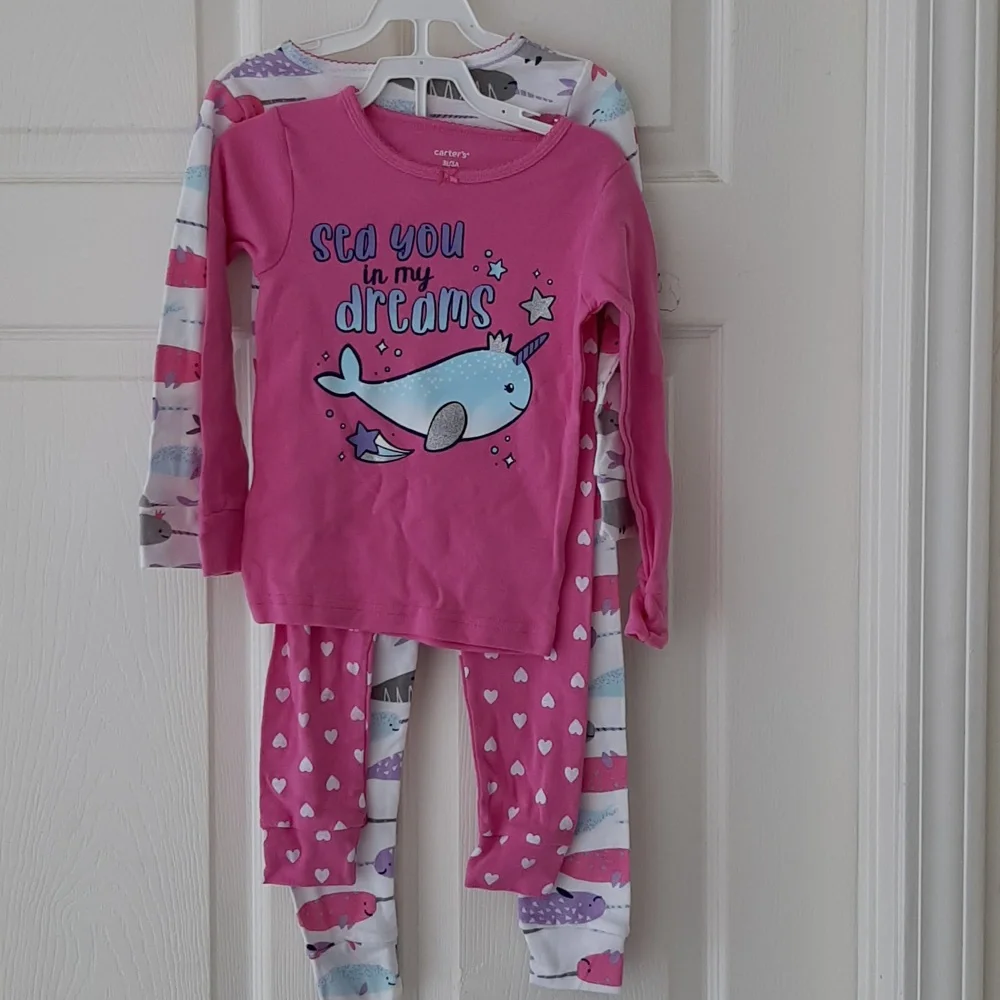 NWOT 5 Pair 3T Carter's /Dreamworks Pajamas Sets ..never worn